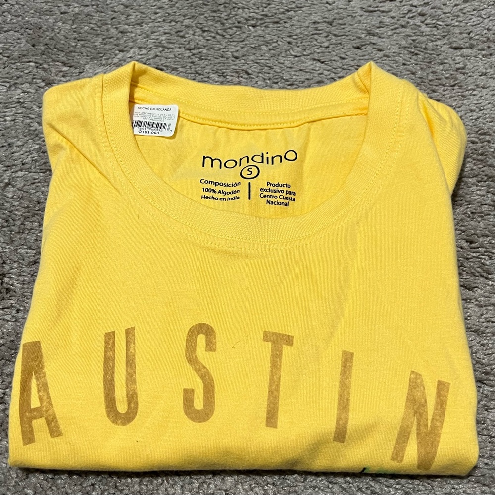 Mondo (S) yellow T shirt